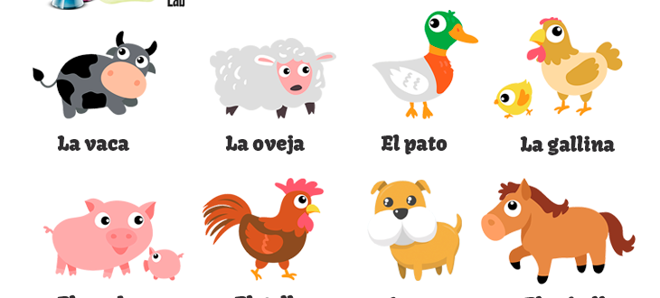 Common Farm Animals in Spanish Listening Practice