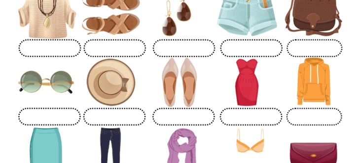 woman clothes spanish worksheet pdf ropa de mujeres español ejercicios pdf