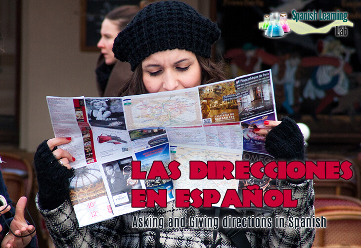 Places and ways for asking and giving directions in Spanish