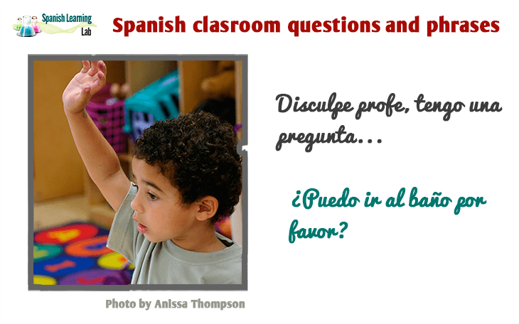 Spanish classroom questions and phrases
