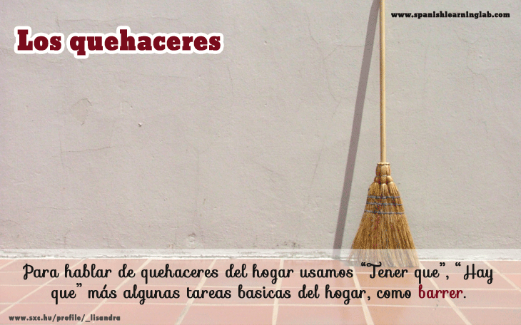 Los Quehaceres En Espanol Actividades Del Hogar Y Obligaciones Spanishlearninglab