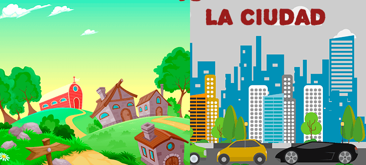 Comparing life in the city with life in the countryside in Spanish