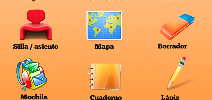 Los objetos del aula en español - Las cosas del salon de clases en español