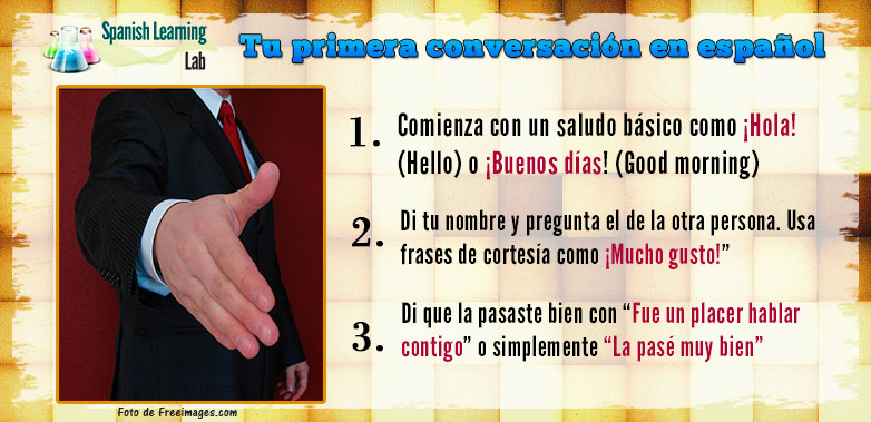 Tu primera conversación en español
