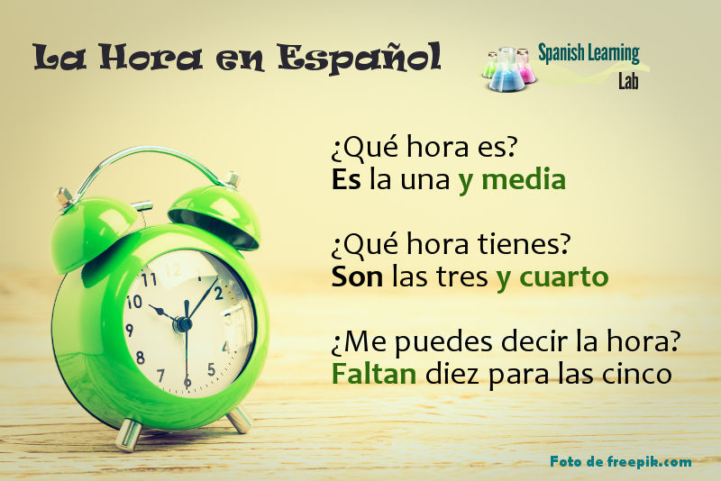 Cómo preguntar y decir la hora en español