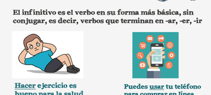 El infinitivo en español - usos, reglas, ejemplos y ejercicios