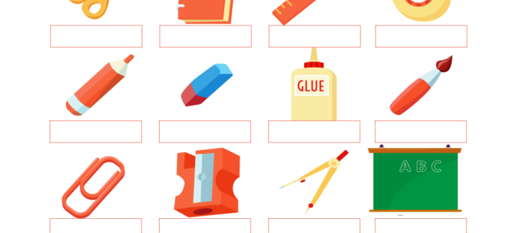 Classroom Objects in Spanish - PDF Worksheet