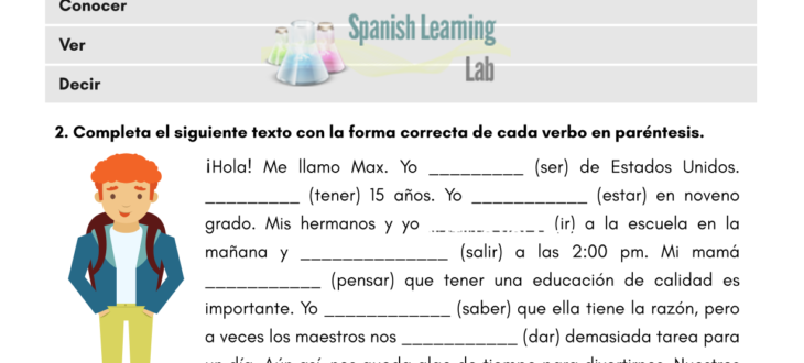 spanish grammar worksheets archives page 2 of 3 spanishlearninglab
