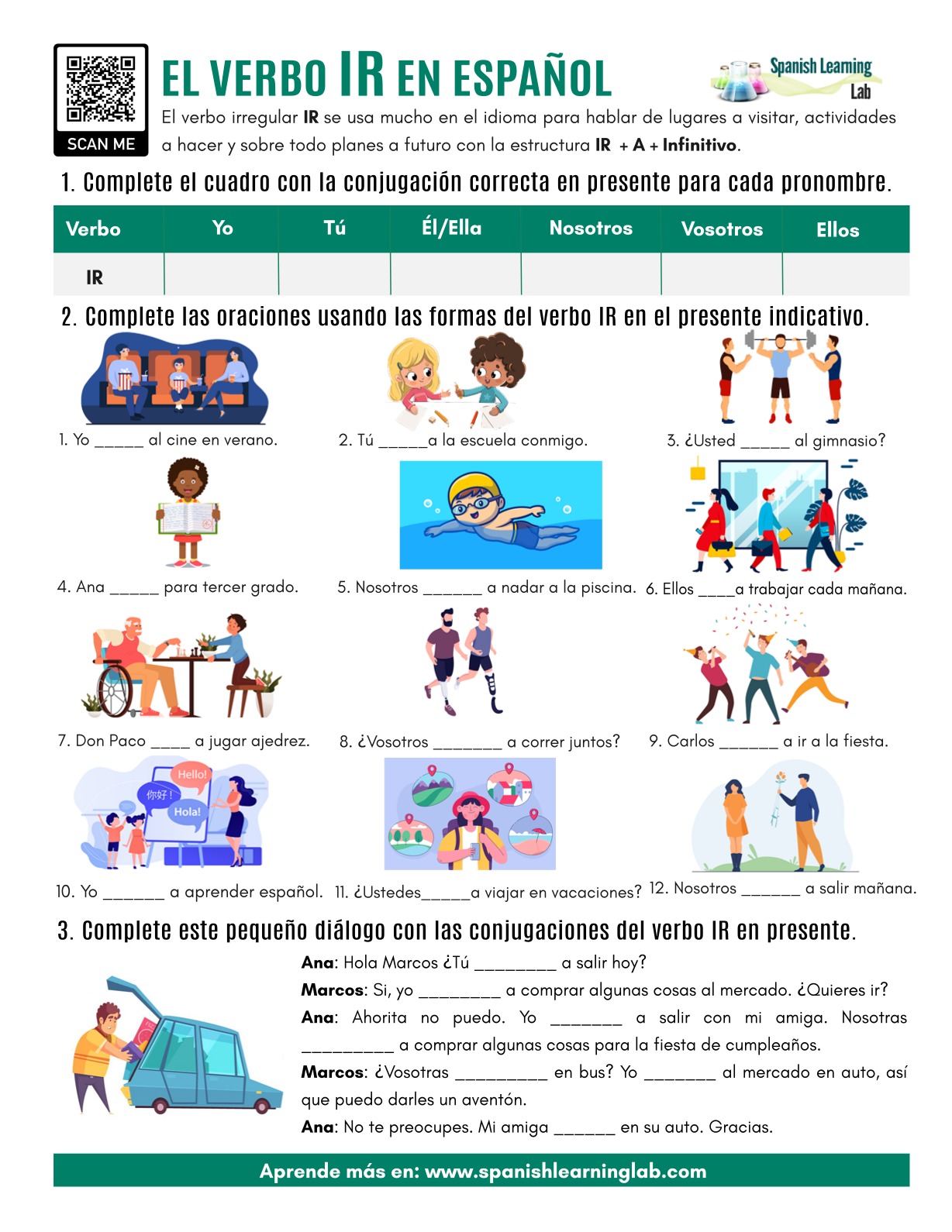el-verbo-ir-en-espa-ol-ejercicios-en-pdf-spanish-learning-lab