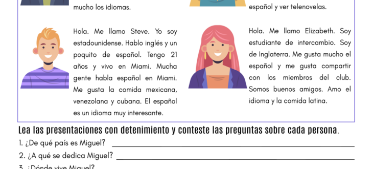 Days and Months in Spanish - PDF Worksheet - Spanish Learning Lab