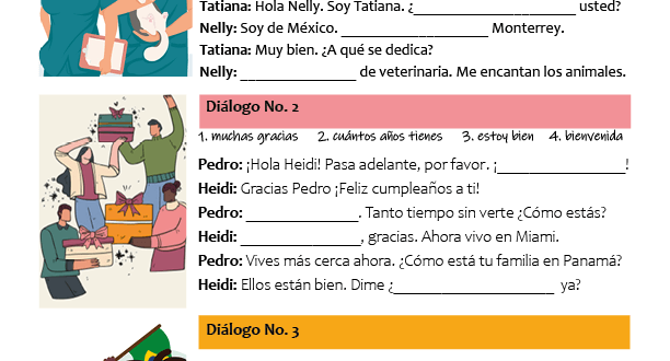 Frases y preguntas esenciales en español diálogos Spanish phrases and questions in pdf