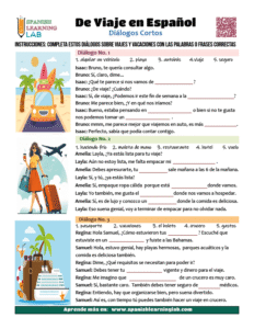 De Viaje en Español - Diálogos en PDF - Spanish Learning Lab