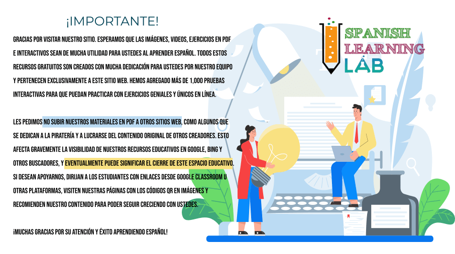 Derechos de autor Spanish Learning Lab