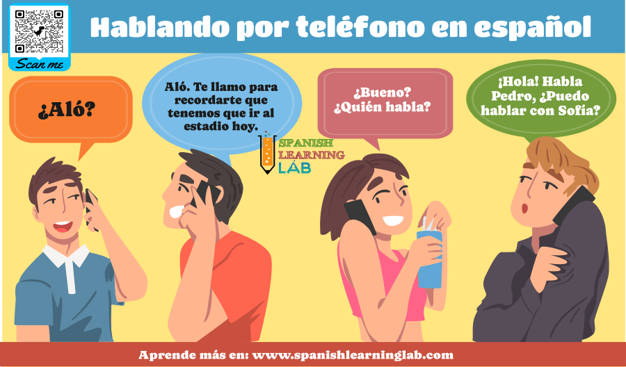 frases para hablar por teléfono en español ejemplos