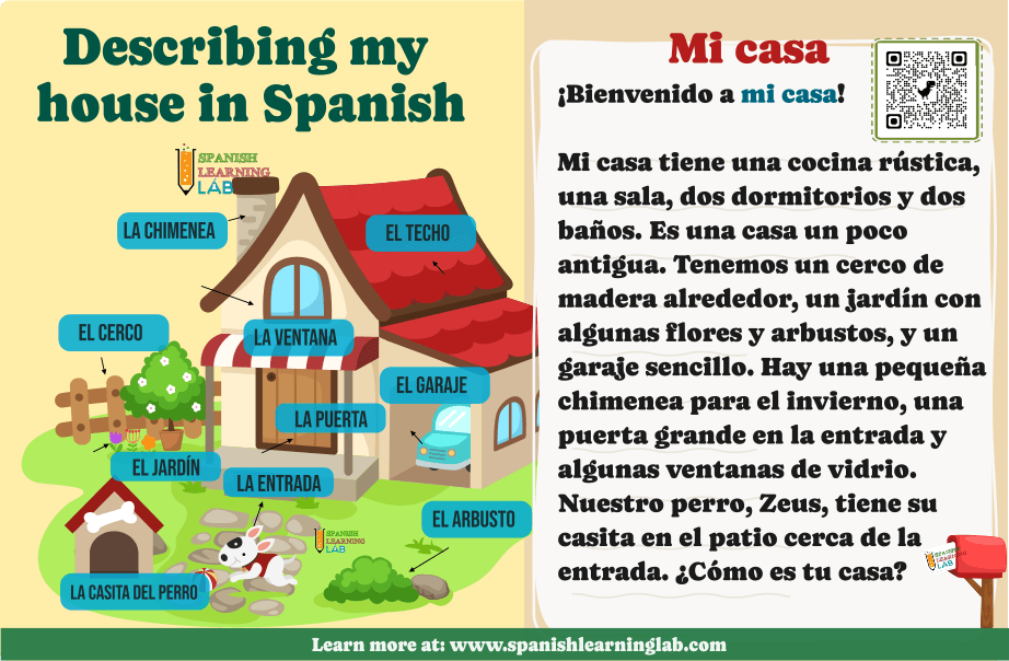 He Has A House In Spanish