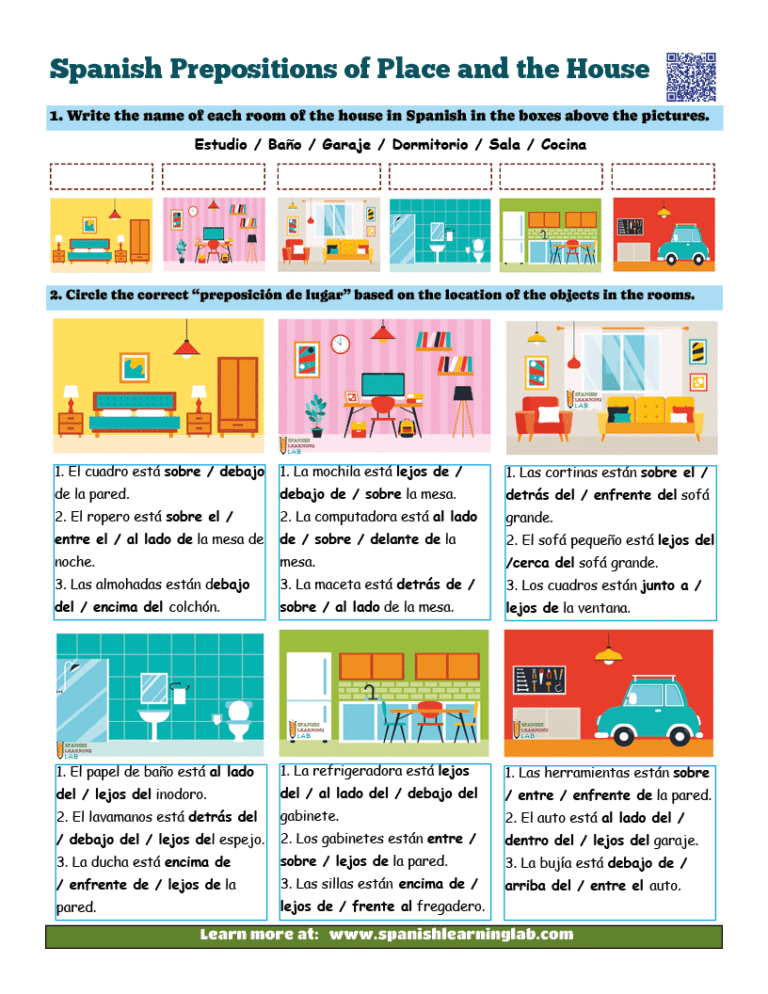 Spanish Grammar Worksheets Archives - Spanish Learning Lab